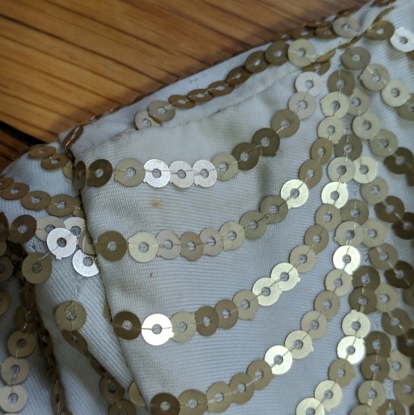 [Windsor] Gold Sequin Dress Size 13 - Picture 8 of 11